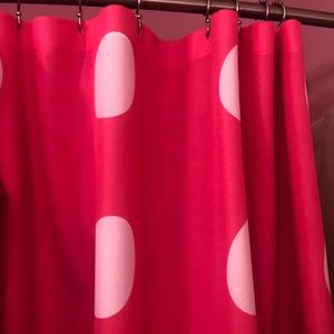 Polkadot shower curtain